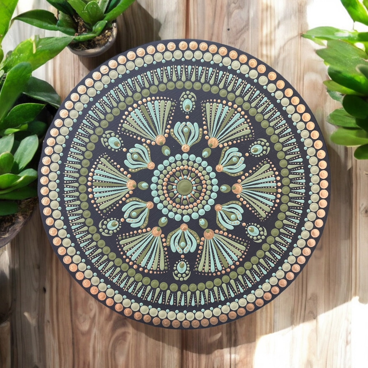 Peinture Mandala - "Harmonie Eternelle" - 30cm